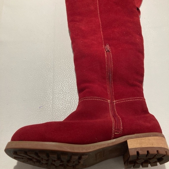 BIOTIME Sz 10 Premium Suede Shearling Lined Removable Insole Rubber Sole Boots - Picture 3 of 16